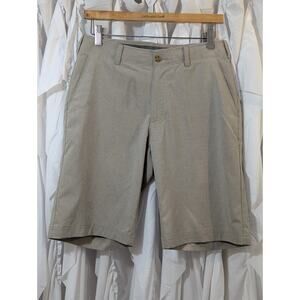 Ben Hogan 30W 10L Tan Performance Flat Front Golf Shorts